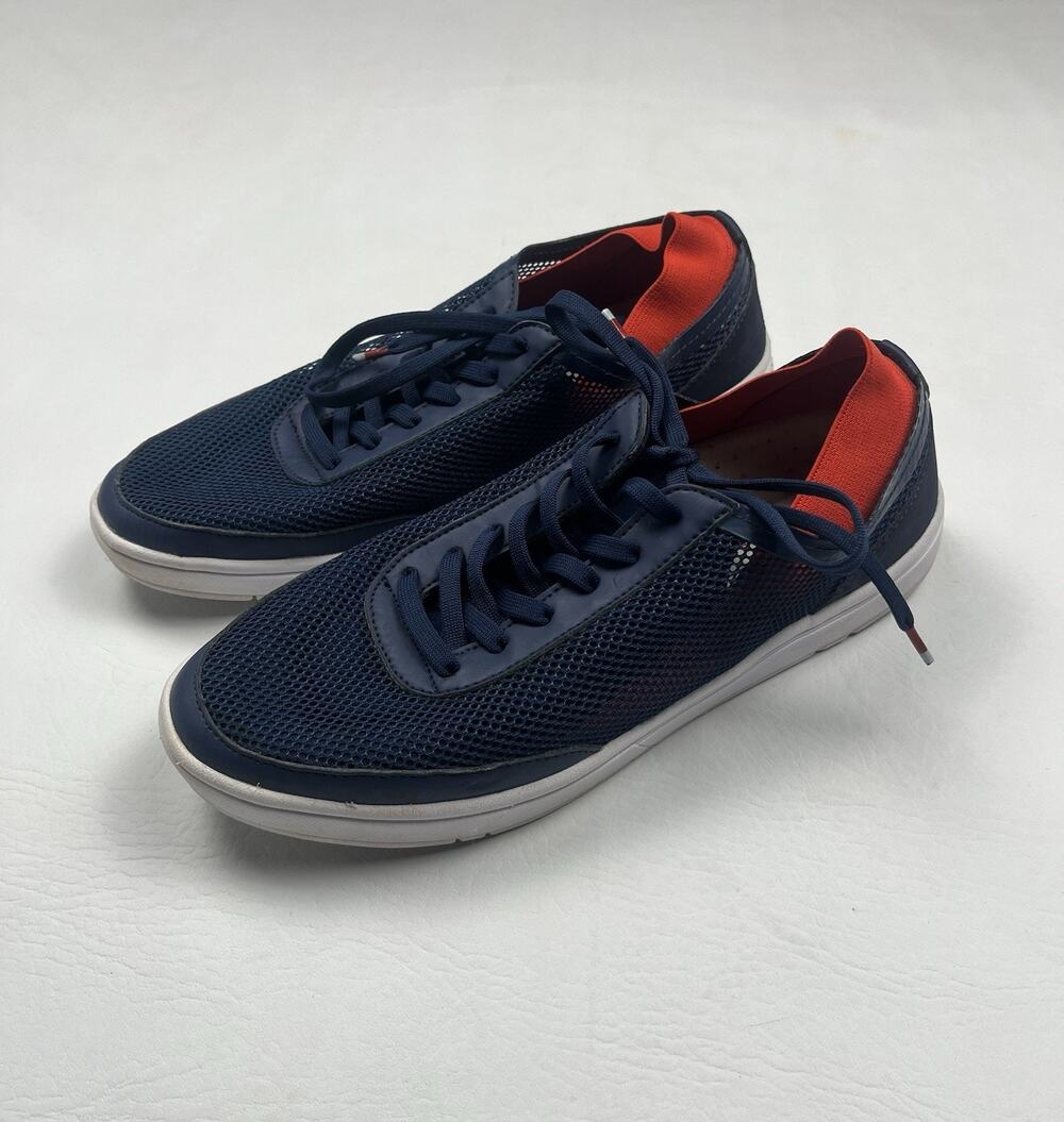 Orlebar Brown Larson Sneakers Mens UK 8 US 9 Navy Panelled Mesh